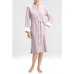 NEW N NATORI Women Nirvana Robe Small Pastel Purple Brushed Terry Cozy Comfy NWT